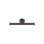 Double Toilet Roll Holder PVD Gun Metal Polished SANCO