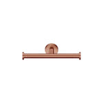 Double Toilet Roll Holder PVD Red Copper Brushed SANCO