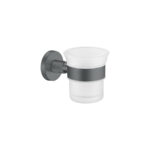 Glass Holder wall Mounted Ανθρακί Grain SANCO