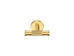 Διπλό Άγκιστρο Μπουρνουζιού PVD Golden Brass Brushed SANCO