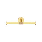 Double Toilet Roll Holder PVD Golden Brass Brushed SANCO