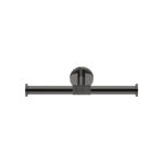 Double Toilet Roll Holder PVD Gun Metal Polished SANCO