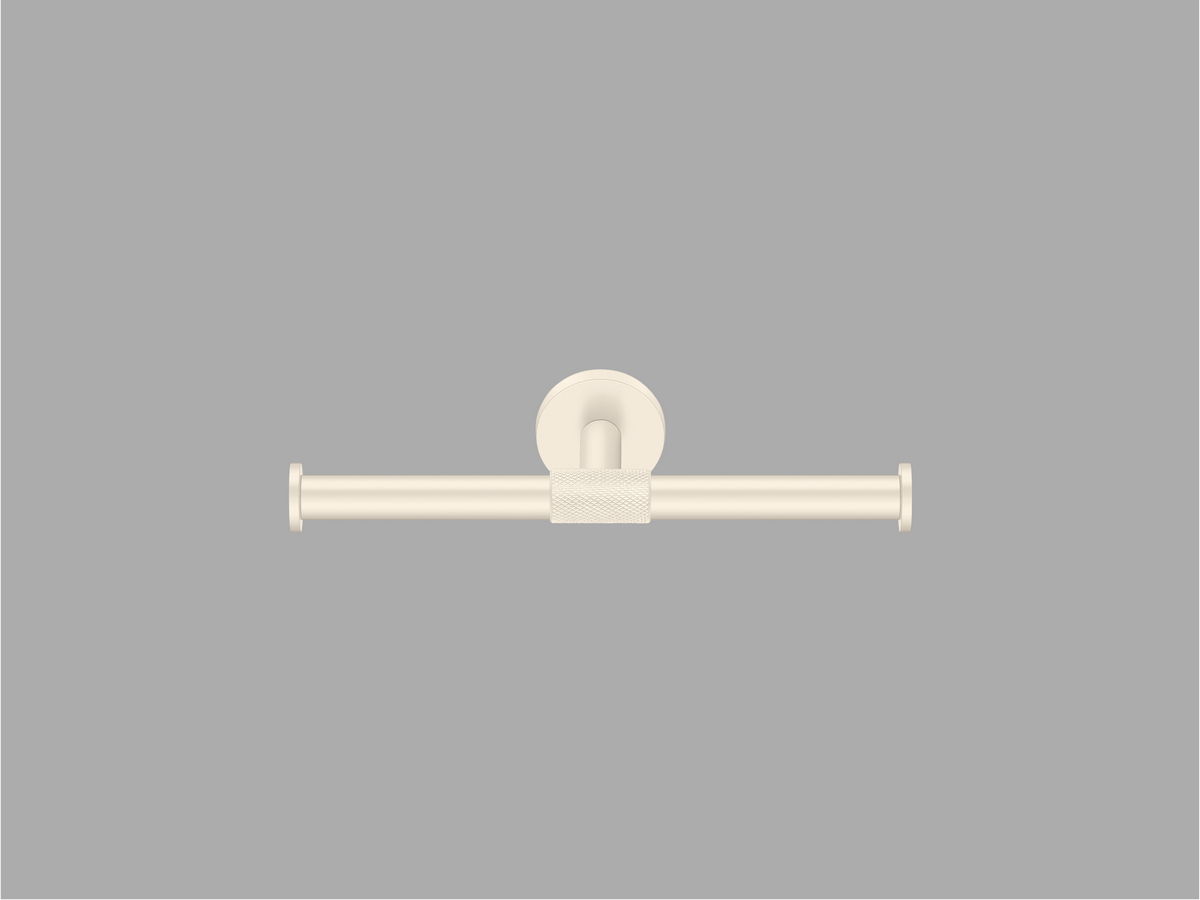 121326-Μ102 Double Toilet Roll Holder Μπεζ Ματ SANCO - Image 1
