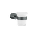 Glass Holder wall Mounted Ανθρακί Grain SANCO