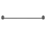 Single Towel Rail (60cm) Σκούρο Γραφίτη SANCO