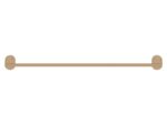 Single Towel Rail (60cm) Mocha Ματ SANCO