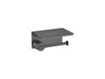 Toilet Roll Holder with cover Σκούρο Γραφίτη SANCO