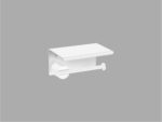 Toilet Roll Holder with cover Λευκό Ματ SANCO