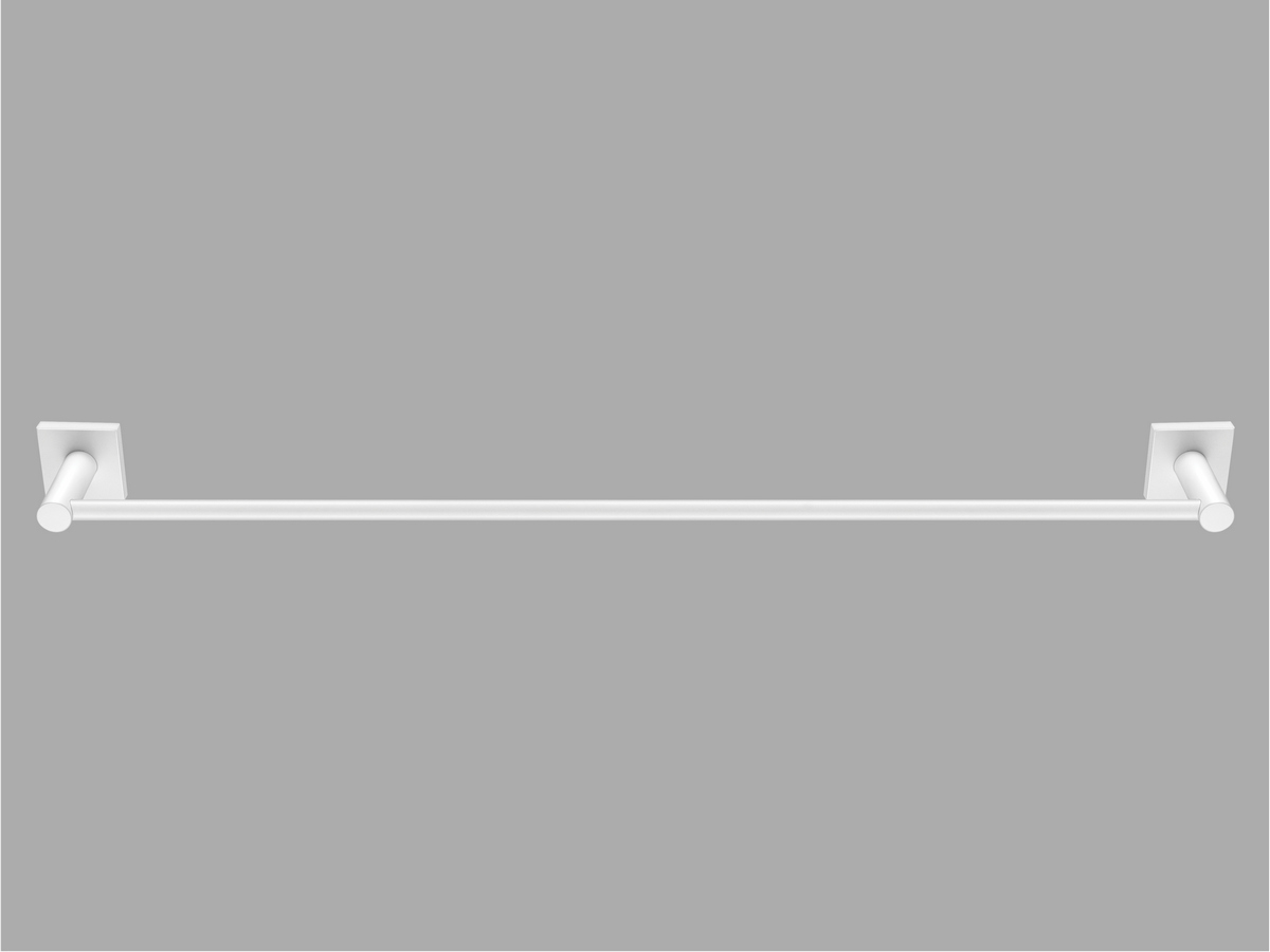 14004-Μ101 Single Towel Rail (60cm) Λευκό Ματ SANCO - Image 1