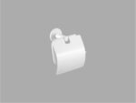 Toilet Roll Holder with cover Λευκό Ματ SANCO