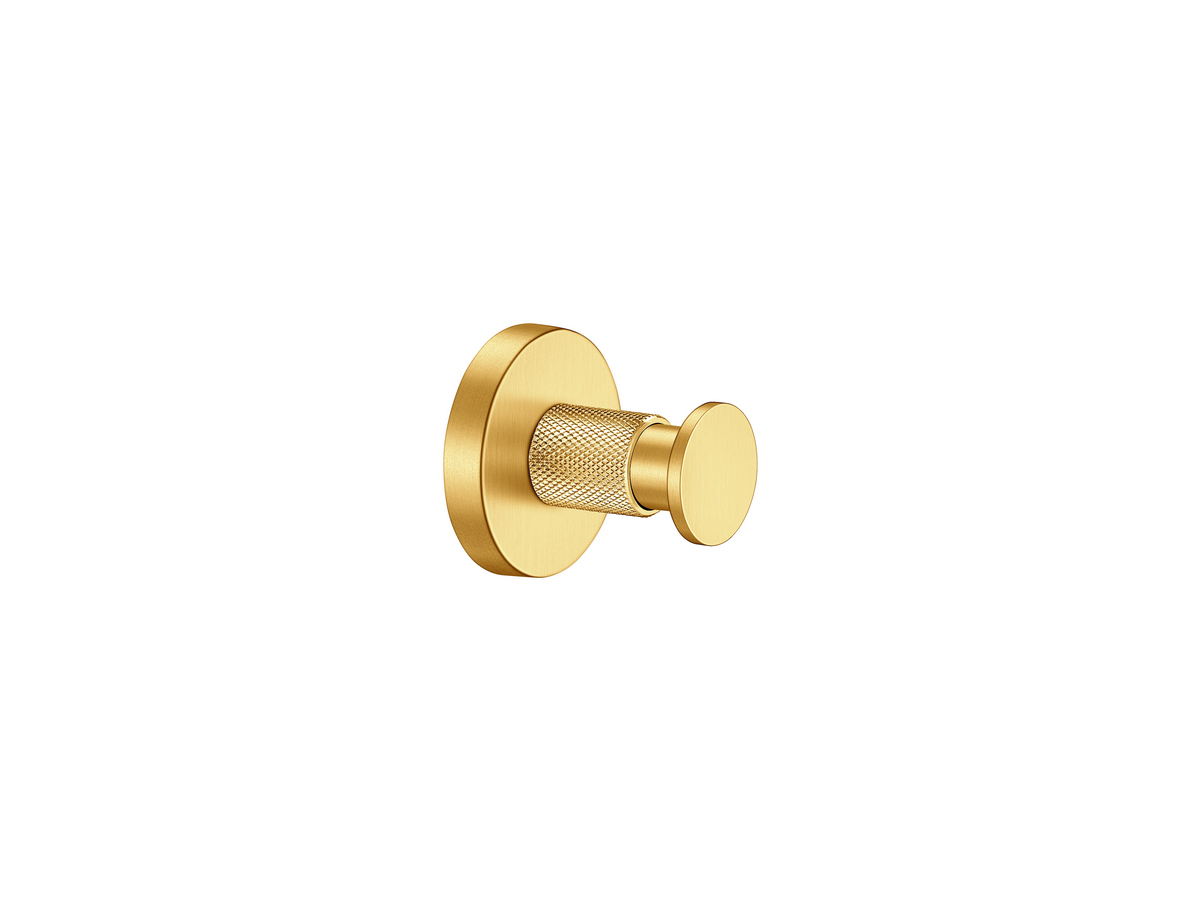 190650-PVD-02BR Μονό Άγκιστρο Μπουρνουζιού PVD Golden Brass Brushed SANCO - Image 1
