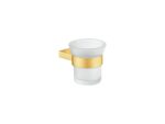 Glass Holder wall Mounted PVD Golden Brass Brushed SANCO