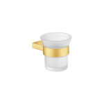 Glass Holder wall Mounted PVD Golden Brass Brushed SANCO