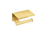 Toilet Roll Holder with cover PVD Golden Brass Brushed SANCO