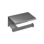 Toilet Roll Holder with cover PVD Gun Metal Brushed SANCO