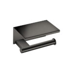 Toilet Roll Holder with cover PVD Gun Metal Polished SANCO