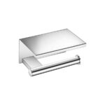 Toilet Roll Holder with cover Χρωμέ SANCO