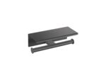 Double Toilet Roll Holder with cover Σκούρο Γραφίτη SANCO