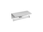 Double Toilet Roll Holder with cover PVD Νίκελ Steel SANCO