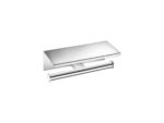Double Toilet Roll Holder with cover Χρωμέ SANCO