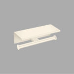 Double Toilet Roll Holder with cover Μπεζ Ματ SANCO