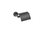 Toilet Roll Holder with cover Σκούρο Γραφίτη SANCO