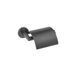 Toilet Roll Holder with cover Σκούρο Γραφίτη SANCO