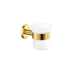 Glass Holder wall Mounted PVD Golden Brass Polished SANCO