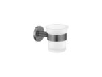 Glass Holder wall Mounted PVD Gun Metal Brushed SANCO
