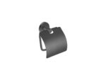 Toilet Roll Holder with cover Σκούρο Γραφίτη SANCO