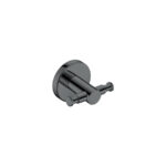 Διπλό Άγκιστρο Μπουρνουζιού PVD Gun Metal Polished SANCO