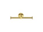 Double Toilet Roll Holder PVD Golden Brass Polished SANCO