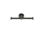 Double Toilet Roll Holder PVD Gun Metal Polished SANCO