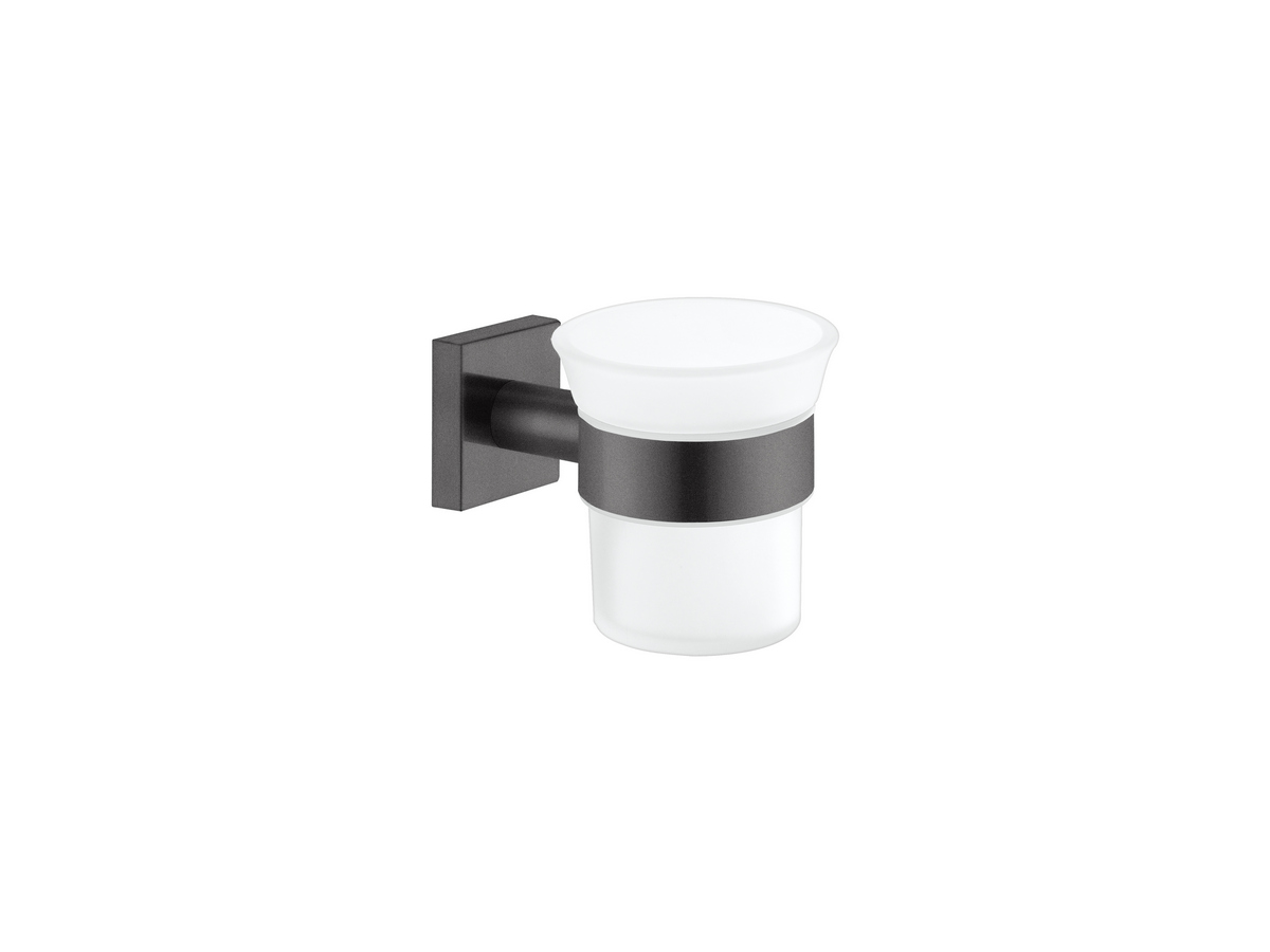 26701-122 Glass Holder wall Mounted Σκούρο Γραφίτη SANCO - Image 1