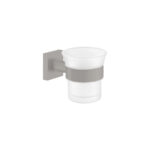 Glass Holder wall Mounted Τσιμέντο Γκρι Ματ SANCO