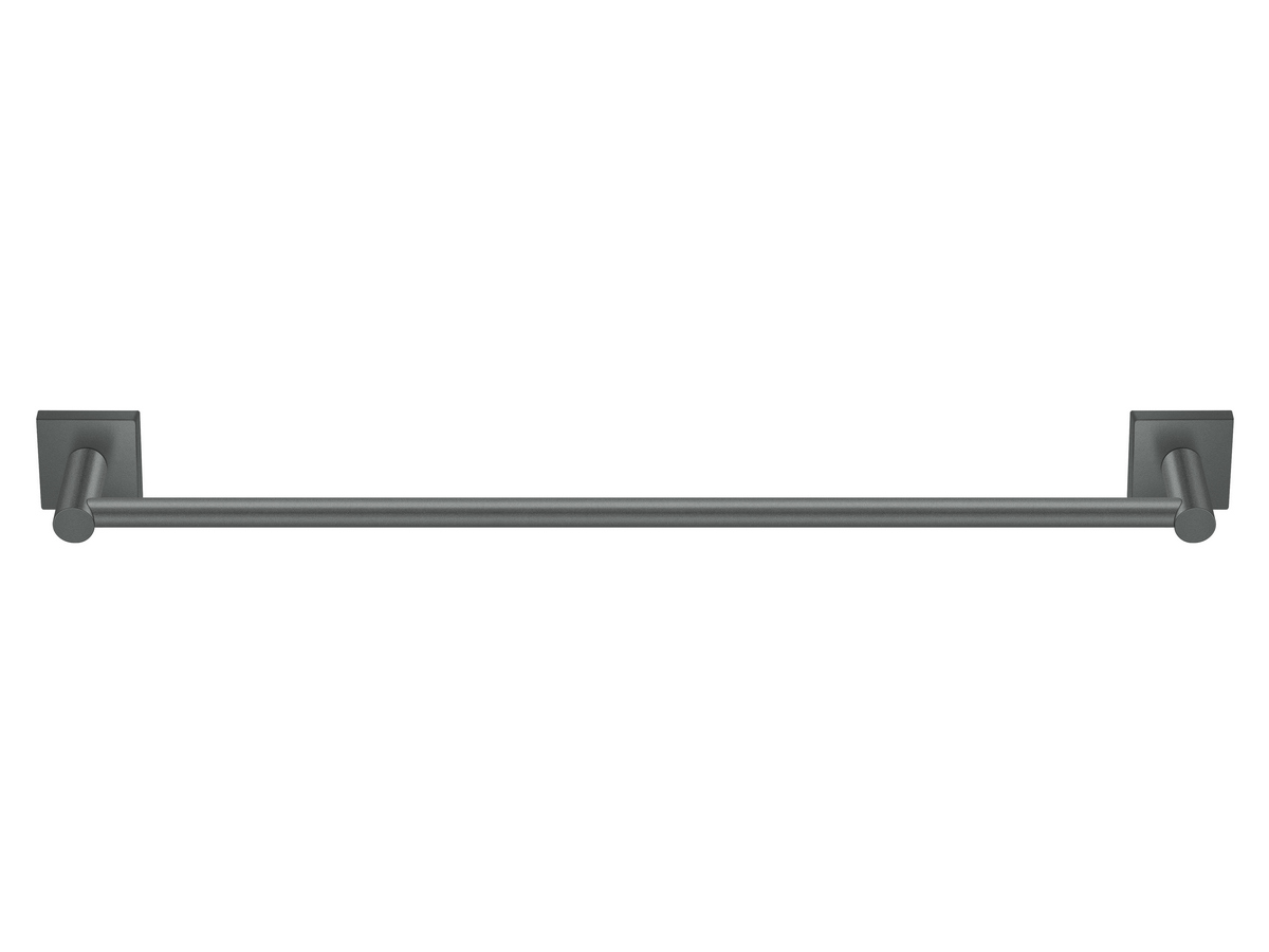 26704-Μ118 Single Towel Rail (60cm) Ανθρακί Grain SANCO - Image 1