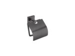 Toilet Roll Holder with cover Σκούρο Γραφίτη SANCO