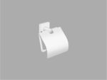 Toilet Roll Holder with cover Λευκό Ματ SANCO