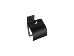 Toilet Roll Holder with cover Μαύρο Ματ SANCO