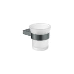 Glass Holder wall Mounted Ανθρακί Grain SANCO
