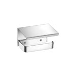 Toilet Roll Holder with cover Χρωμέ SANCO