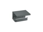 Toilet Roll Holder with cover Ανθρακί Grain SANCO