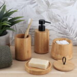 Σετ 3 τεμάχια αξεσουάρ μπάνιου bamboo