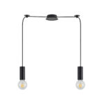 SE21-BL-4-BL2  ADEPT TUBE Black Pendant+