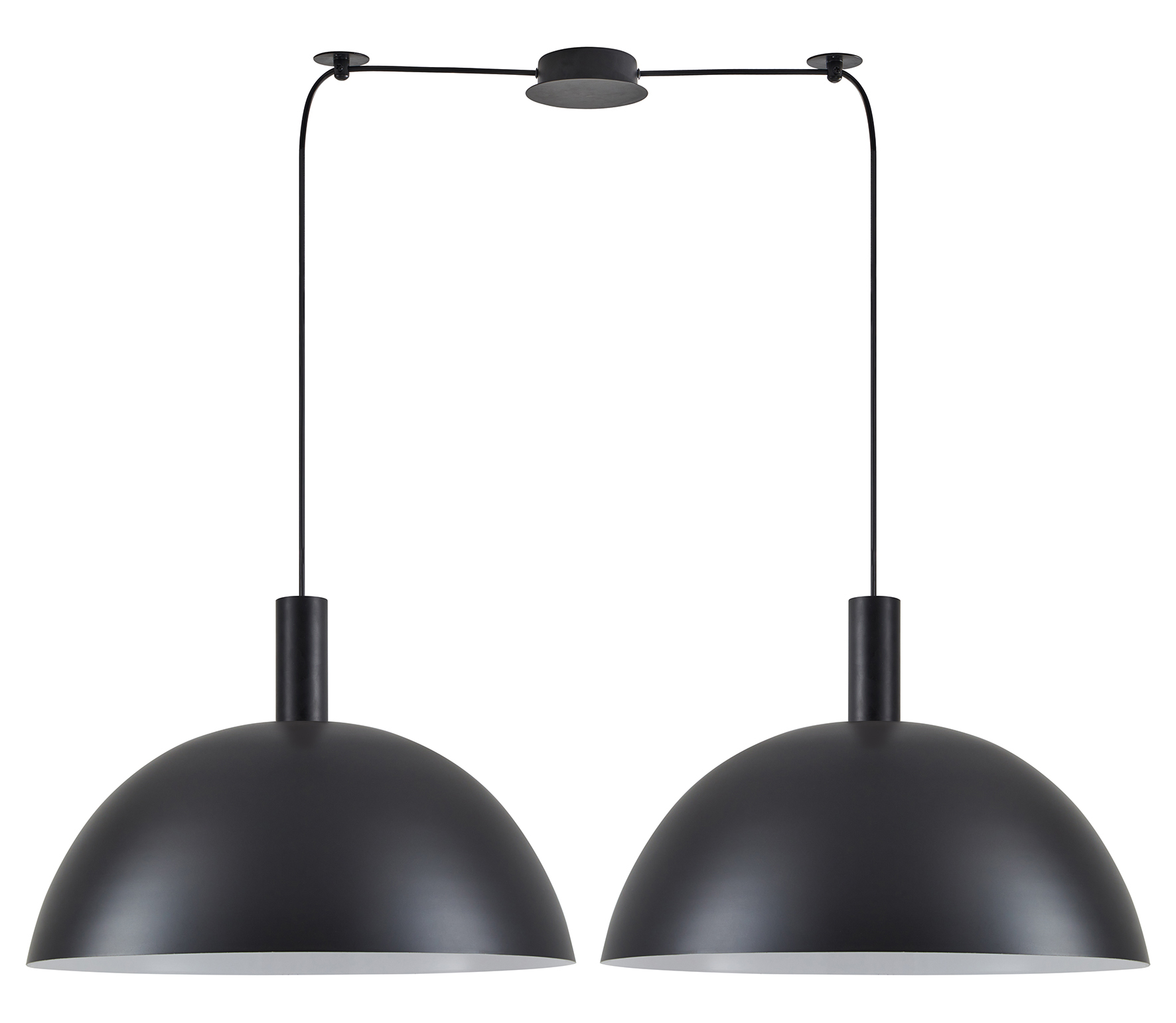 77-8504 SE21-BL-4-BL2-MS50 ADEPT TUBE Black Metal Shade Pendant+ - Image 1
