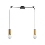 SE21-GM-4-BL2  ADEPT TUBE Gold Matt Pendant+