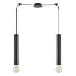 SE21-BL-5-BL2  ADEPT TUBE BLACK Black Pendant+