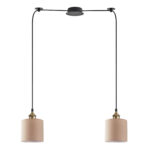 SE21-BR-10-BL2-SH3 MAGNUM BRONZE  Brown Shade Pendant+
