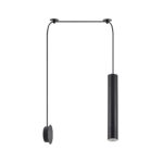 SE21-BL-5-BL1W  ADEPT TUBE BLACK Black Pendant+