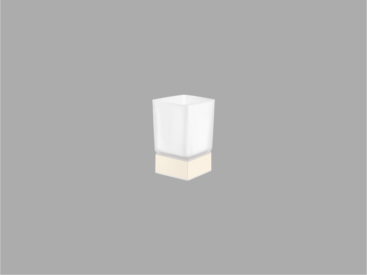 90155-Μ102 Portable Glass Holder Μπεζ Ματ SANCO - Image 1